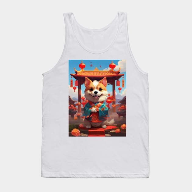 KUNG HEI FAT CHOI – THE DOG Tank Top by likbatonboot